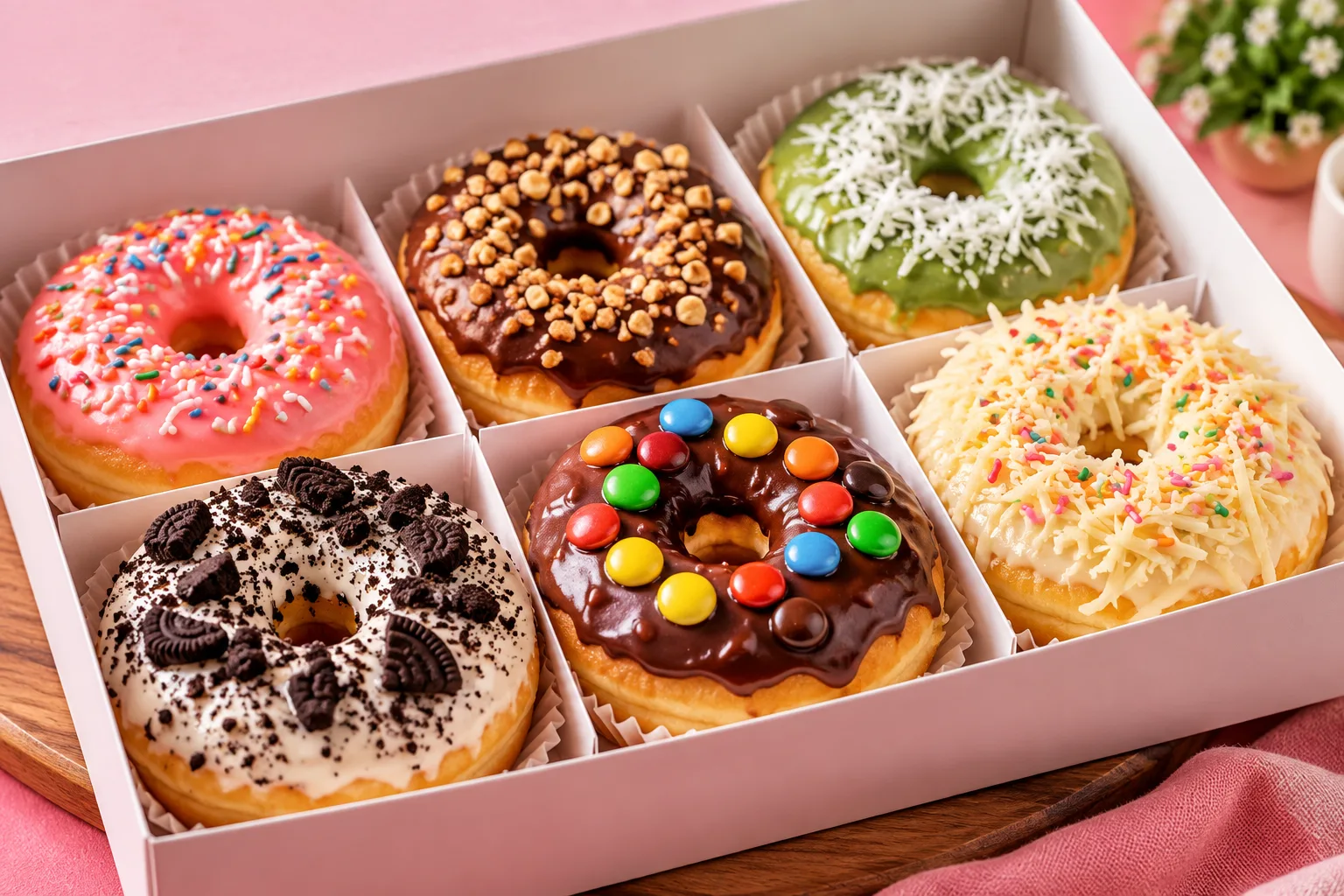 Donat Kotak Warna