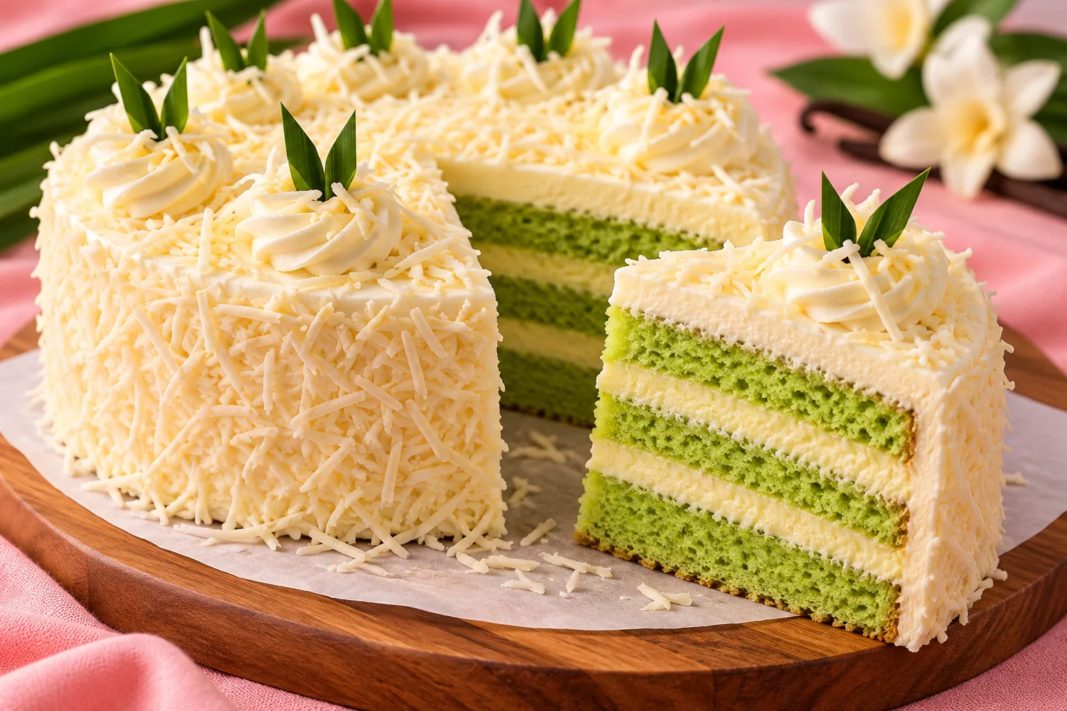 Cake Pandan Vanila